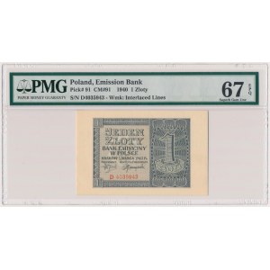 1 złoty 1940 - D 