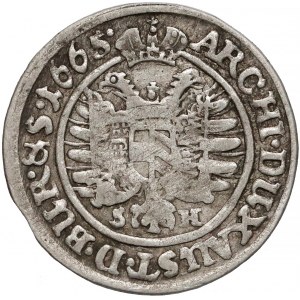 Śląsk, Leopold I, 3 krajcary Wrocław 1665 SH