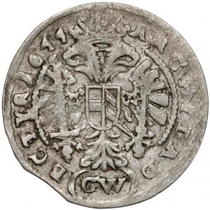 Śląsk, Ferdynand III, 3 krajcary Kłodzko 1644 GW
