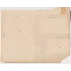 Mozambique, PHOTOGRAPHIC PROOF of UNISSUED 10 Centavos 1919 (face & back) 