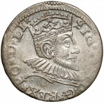Zygmunt III Waza, Trojak Ryga 1591 - korona z jabłkiem