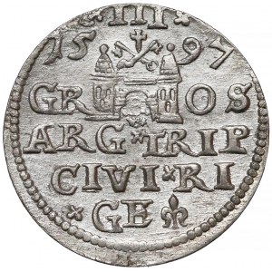 Zygmunt III Waza, Trojak Ryga 1597 