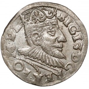 Zygmunt III Waza, Trojak Poznań 1592 - wydłużona twarz