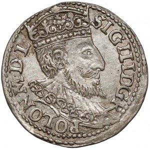 Zygmunt III Waza, Trojak Olkusz 1595 - ciekawy portret