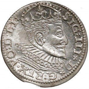 Zygmunt III Waza, Trojak Ryga 1594 - późny - lilijka