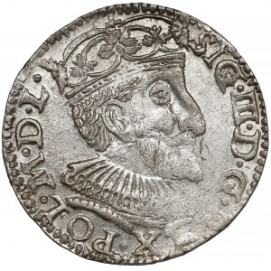 Zygmunt III Waza, Trojak Olkusz 1592 - duża głowa - b.ładny