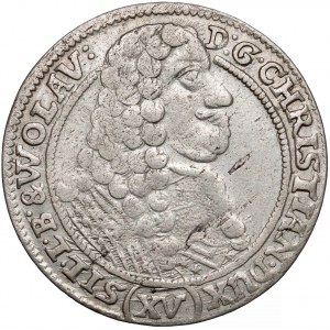 Śląsk, Chrystian Wołowski, 15 krajcarów Brzeg 1664