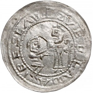 Bolesław III Krzywousty, Brakteat Protekcyjny (~1135 r.)