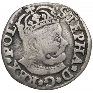 Stefan Batory, Trojak Olkusz 1580 - bez herbu podskarbiego - rzadki
