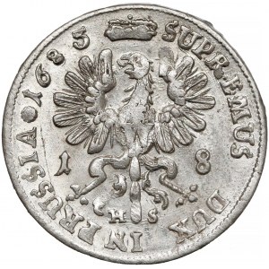 Deutschland, Brandenburg-Deutschland, Preußen, Friedrich Wilhelm, 18 Groschen Königsberg 1685 HS