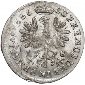 Deutschland, Brandenburg-Deutschland, Preußen, Friedrich Wilhelm, 18 Groschen Königsberg 1686 BA