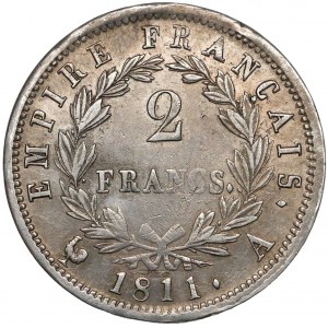 France, Napoleon I, 2 francs 1811-A