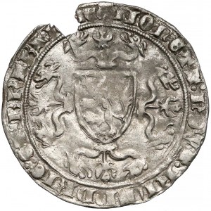 Niderlandy, Brabant, Philips de Stoute (1384-1389) Grosz 'Roosebeker'