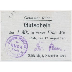 Ruda (Ruda Śląska), 1 mk 1914