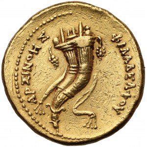 Egipt, królowa Arsinoe i Ptolemeusz Filadelfos, ZŁOTA OKTODRACHMA - 27.9 g