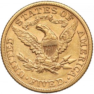 USA, 5 Dollars 1884 - Liberty Head