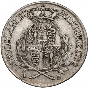 Włochy, Księstwo Mediolanu, Józef II Habsburg, 1/2 scudo 1782
