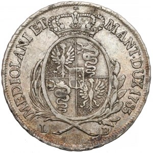 Włochy, Księstwo Mediolanu, Józef II Habsburg, 1/2 scudo 1785