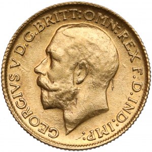 India, George V, Sovereign 1918-I, Bombay