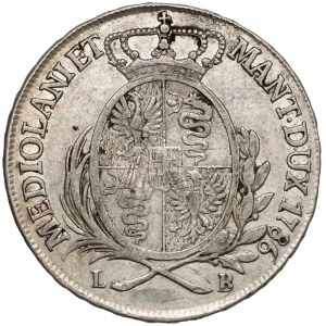 Włochy, Księstwo Mediolanu, Józef II Habsburg, 1/2 scudo 1786
