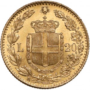 Italy, Umberto I, 20 lire 1882