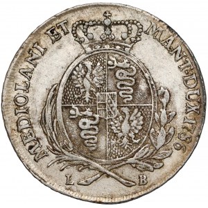 Italy, Duchy of Milan, Joseph II, Scudo 1786