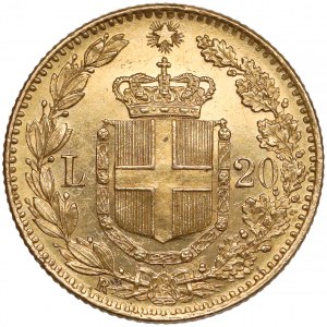 Italy, Umberto I, 20 lire 1881