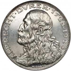 Deutschland, Silbermedaille auf 400. Todestag von Albrecht Dürer 1928 (K. Goetz)