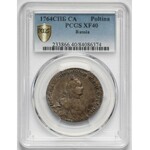 Russia, Catherine II the Great, Poltina 1764 CA - PCGS XF40