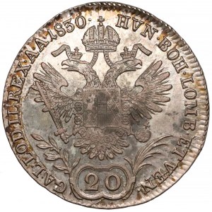 Austria, Franciszek I, 20 krajcarów 1830-C