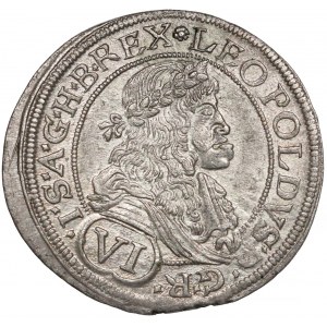 Österreich, Leopold I, 6 Kreuzer 1677, Wien