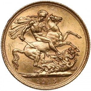 Australia, George V, Sovereign Sydney 1915-S