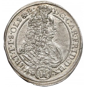 Śląsk, Karol Fryderyk, 6 krajcarów Oleśnica 1715 CVL