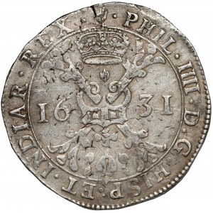 Niderlandy, Brabancja, Filip IV, Patagon 1631, Antwerpia