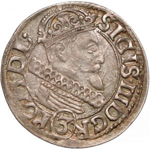 Zygmunt III Waza, 3 krucierze Kraków 1616 - Awdaniec 
