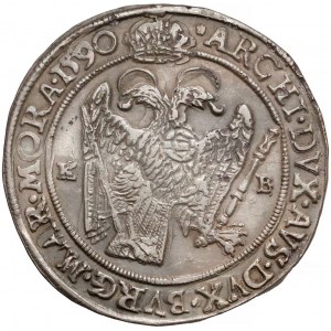 Hungary, Rudolf II, Thaler Kremnica 1590-KB