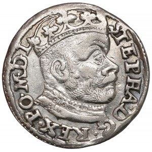 Stefan Batory, Trojak Olkusz 1583 - ID nisko - duża głowa 