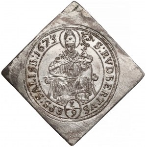 Österreich, Erzdiözese Salzburg, Max Gandolf von Kuenburg, 1/9 Taler 1673