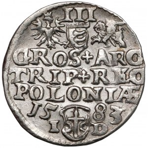 Stefan Batory, Trojak Olkusz 1583 - ID nisko