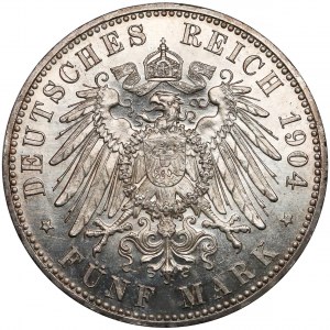 Niemcy, Mecklenburg-Schwerin, 5 marek 1904-A - zaślubinowe