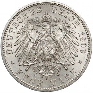 Deutschland, Sachsen, 5 Mark 1909 - 500-Jahrfeier der Universität Leipzig
