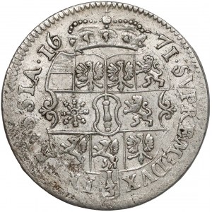 Niemcy, Prusy-Brandenburgia, Fryderyk Wilhelm, 1/3 talara Królewiec 1671 TT