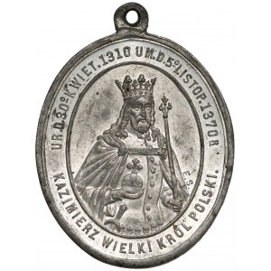 1869 r. Medal Pamiątka powtórnego pochowania zwłok Kazimierza Wielkiego 