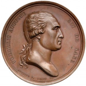 Francja, Medal wizyta Fryderyka Augusta w paryskiej Mennicy 1809 r.