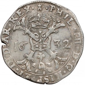 Spanish Netherlands, Tournai, Philip IV, Patagon 1632