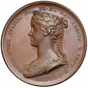 Francja, Ludwik XV, Medal zaślubinowy Marii Leszczyńskiej (1725) 