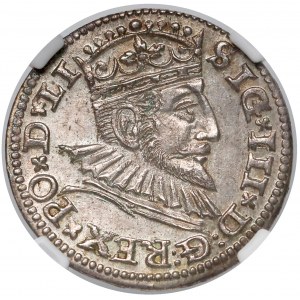 Zygmunt III Waza, Trojak Ryga 1592 - piękny