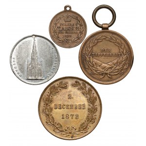Niemcy/Austria, Zestaw medali MIX (4szt)