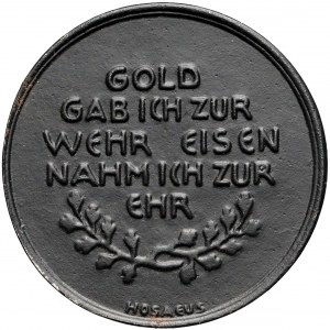 Deutschland, Medaille In Eiserner Zeit... 1916
