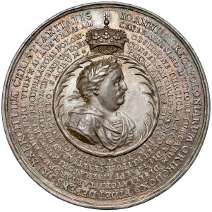 Jan III Sobieski, Medal Święta Liga 1684 (Höhn) - WYŚMIENITY